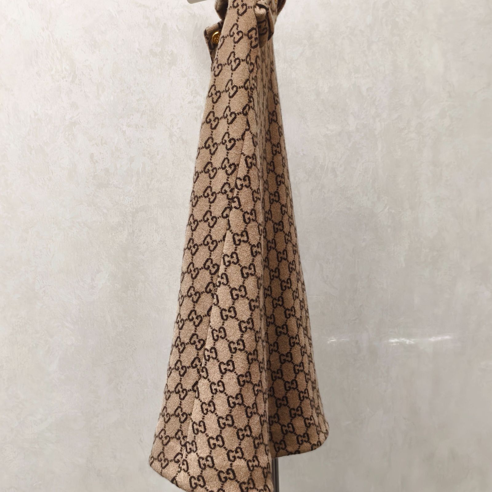 Gucci GUCCI GG Pattern Wool Cape Size XS Size XS / US 0-2 / IT 36-38 - 5 Thumbnail