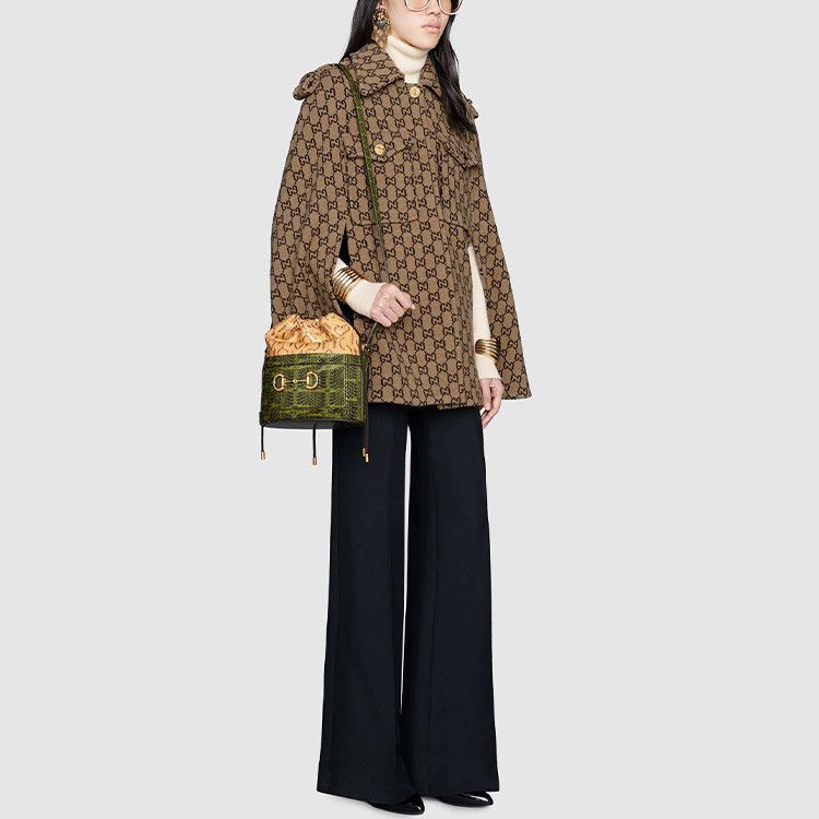 Gucci GUCCI GG Pattern Wool Cape Size XS Size XS / US 0-2 / IT 36-38 - 12 Thumbnail