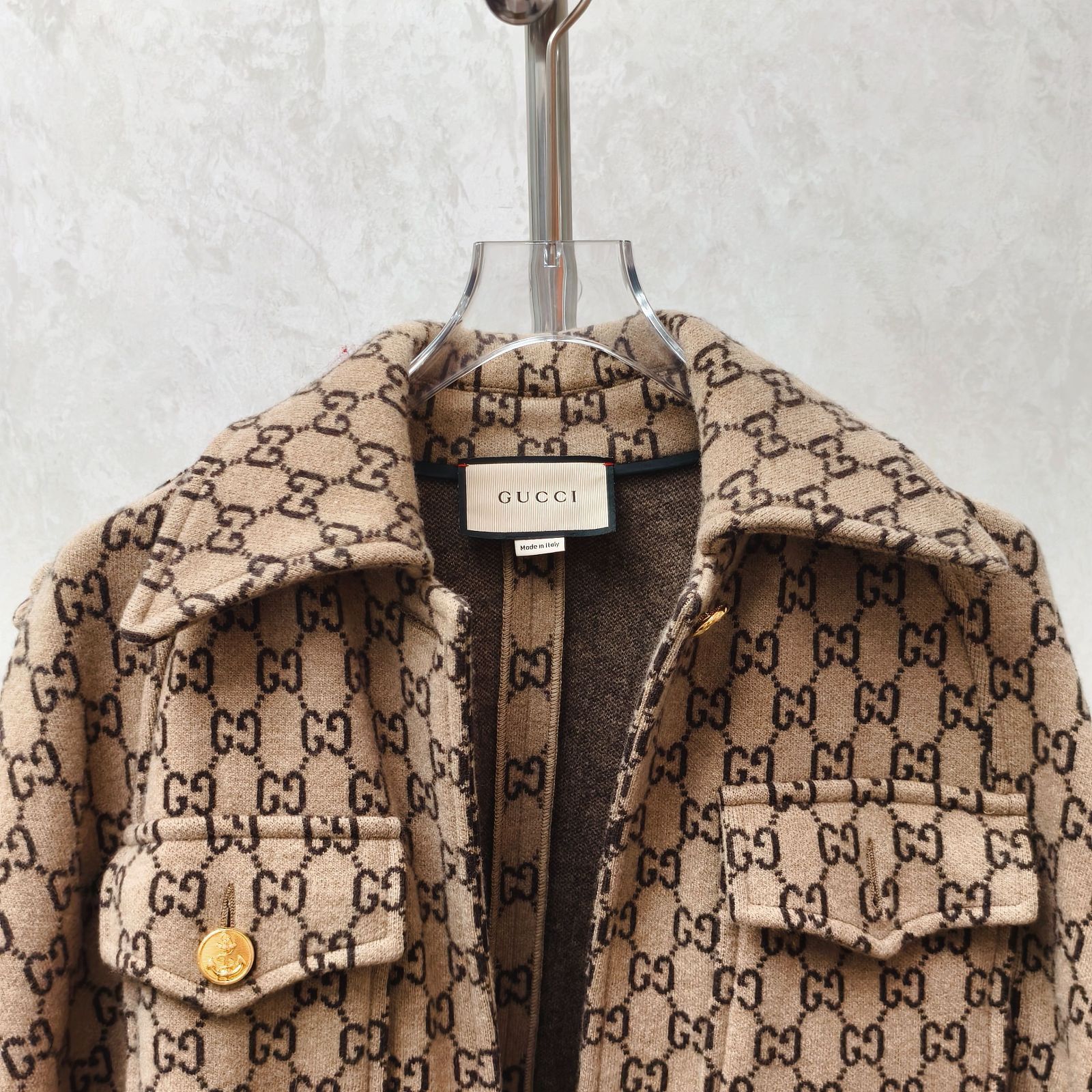 Gucci GUCCI GG Pattern Wool Cape Size XS Size XS / US 0-2 / IT 36-38 - 7 Thumbnail