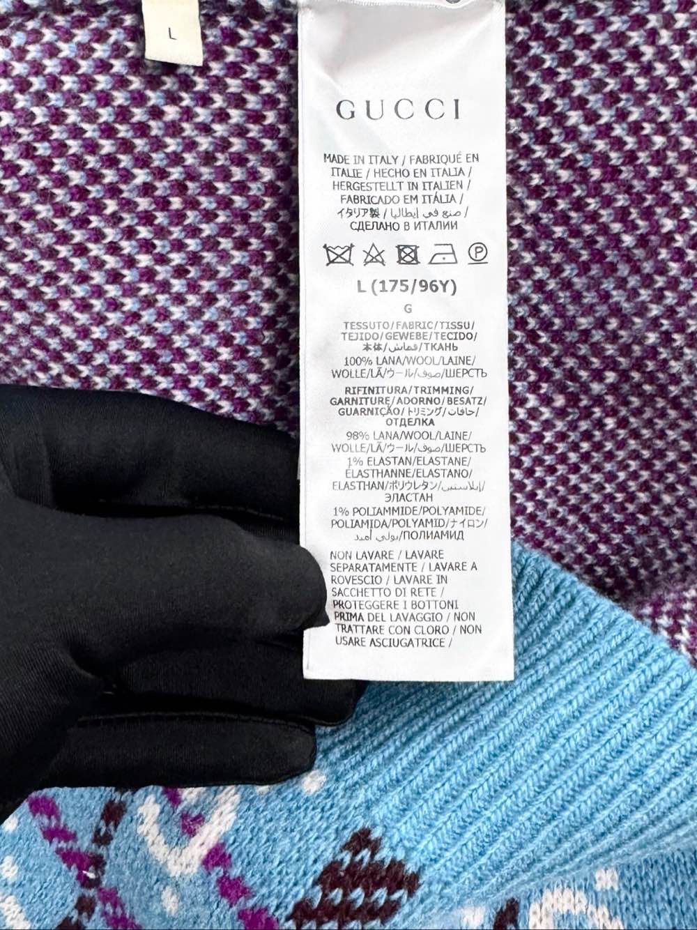 Gucci Gucci GG Tartan Knit Cardigan Size L Size L / US 10 / IT 46 - 4 Thumbnail