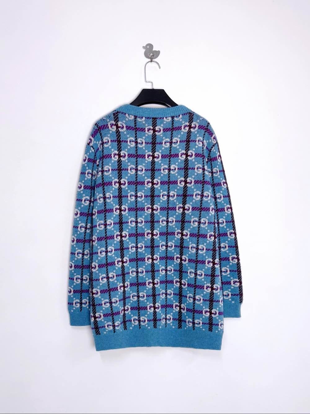 Gucci Gucci GG Tartan Knit Cardigan Size L Size L / US 10 / IT 46 - 2 Thumbnail