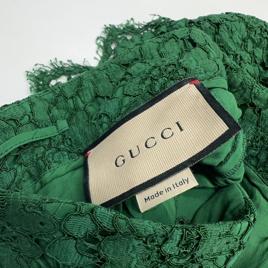 Gucci Gucci Green Lace Shorts Size 38 Size 26" / US 2 / IT 38 - 5 Thumbnail
