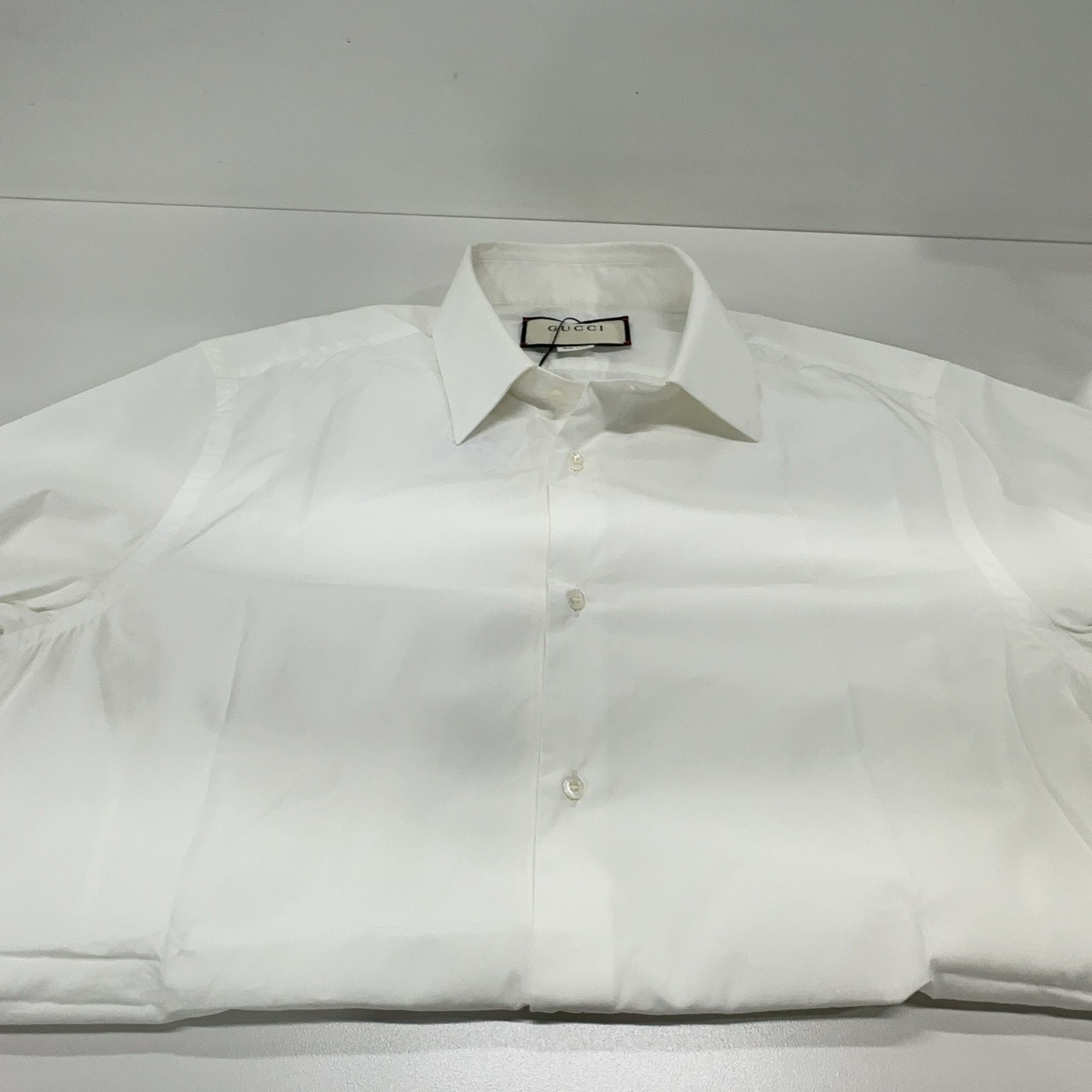 Gucci Gucci Solid Long Sleeve Button Up Shirt Size L Size US L / EU 52-54 / 3 - 7 Thumbnail