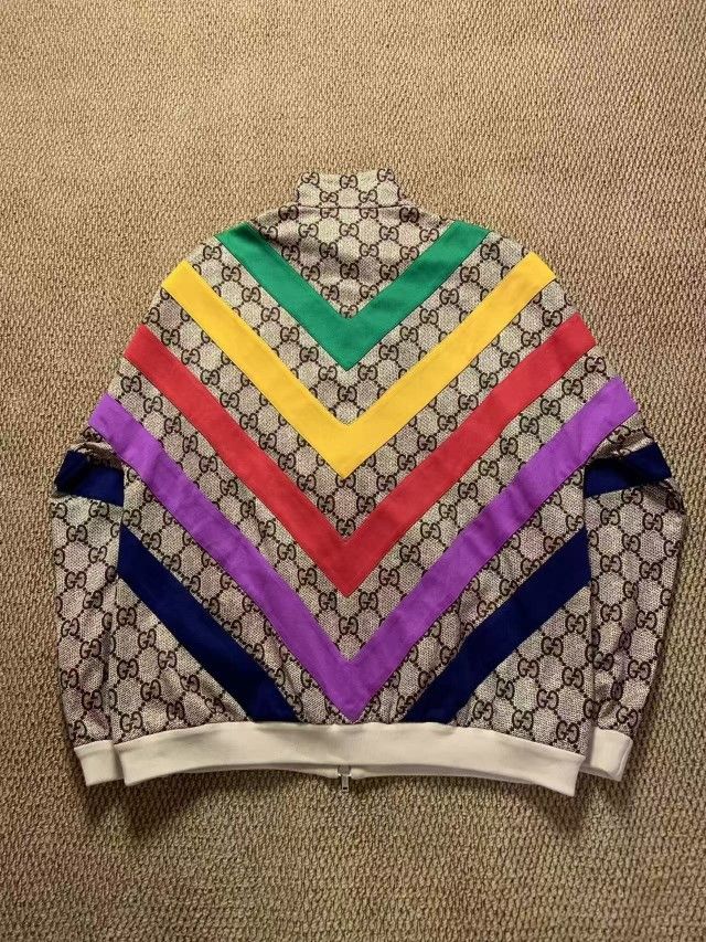 Gucci Gucci GG Rainbow Stripe Jacket Size L Size L / US 10 / IT 46 - 2 Thumbnail