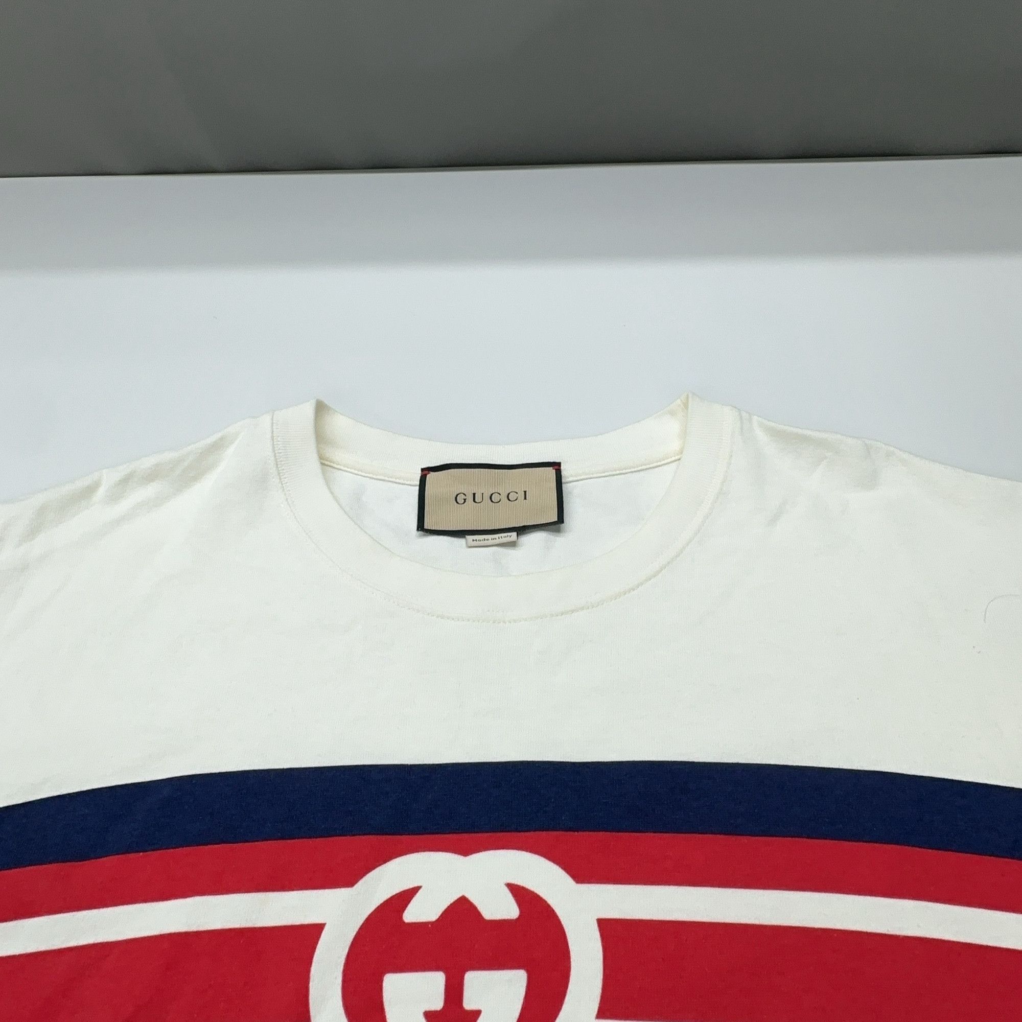 Gucci Gucci Striped Logo Short Sleeve T-Shirt XS Size US XS / EU 42 / 0 - 7 Thumbnail