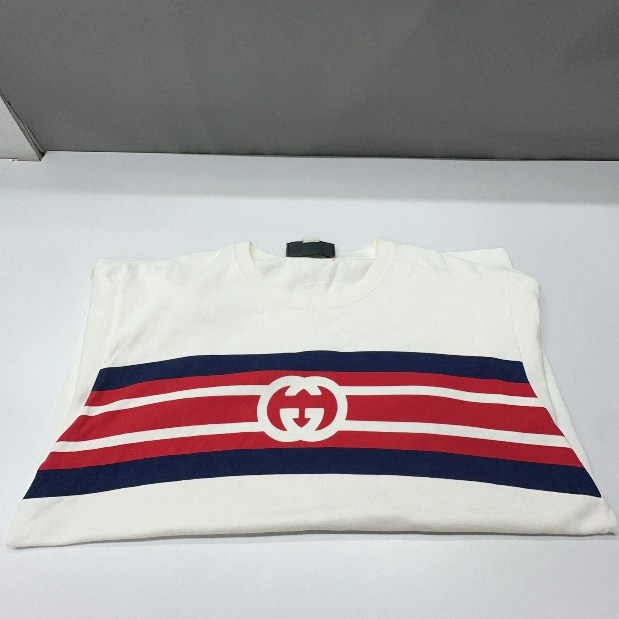 Gucci Gucci Striped Logo Short Sleeve T-Shirt XS Size US XS / EU 42 / 0 - 10 Thumbnail