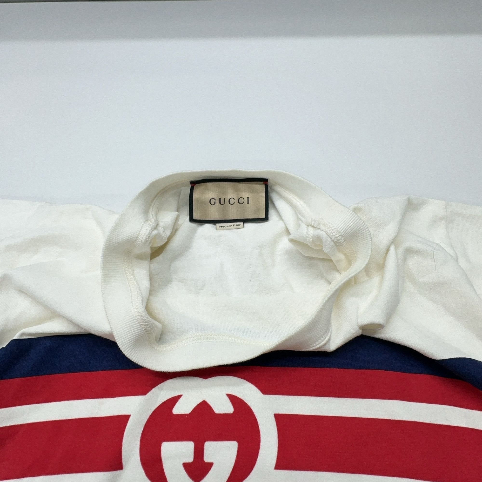 Gucci Gucci Striped Logo Short Sleeve T-Shirt XS Size US XS / EU 42 / 0 - 6 Thumbnail