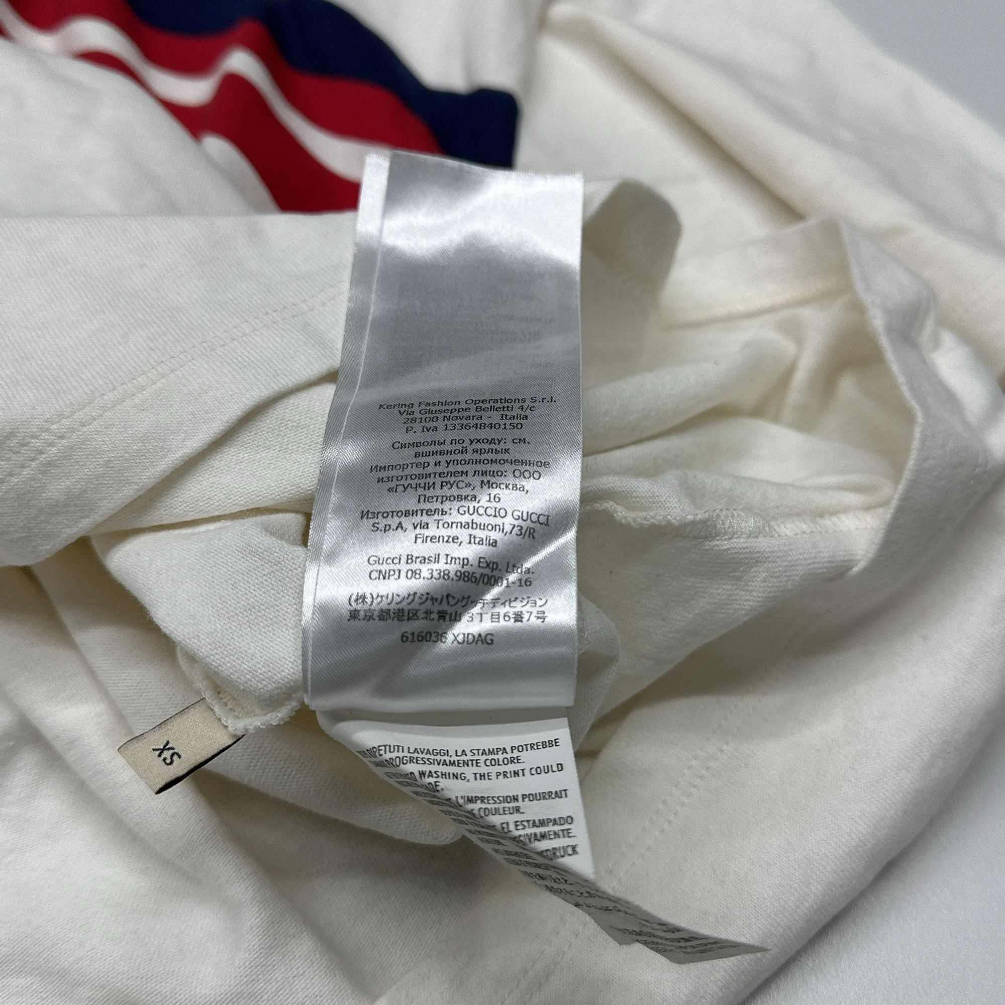 Gucci Gucci Striped Logo Short Sleeve T-Shirt XS Size US XS / EU 42 / 0 - 5 Thumbnail