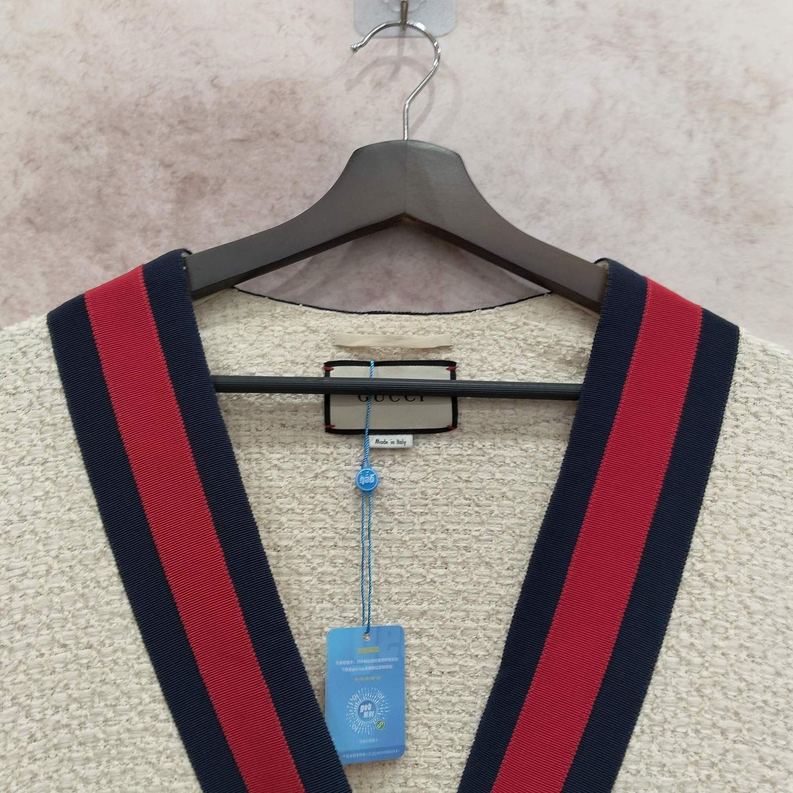 Gucci Gucci Web Trim Tweed Cardigan Size 40 Size S / US 4 / IT 40 - 6 Thumbnail