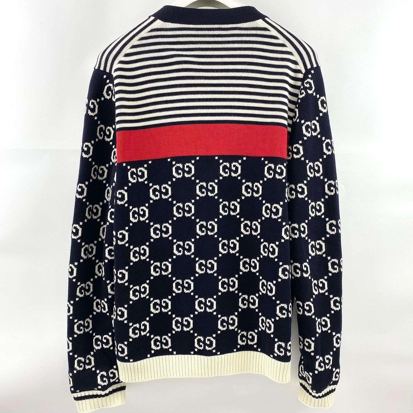 Gucci Gucci GG Logo Cotton Cardigan Size M Size US M / EU 48-50 / 2 - 2 Thumbnail