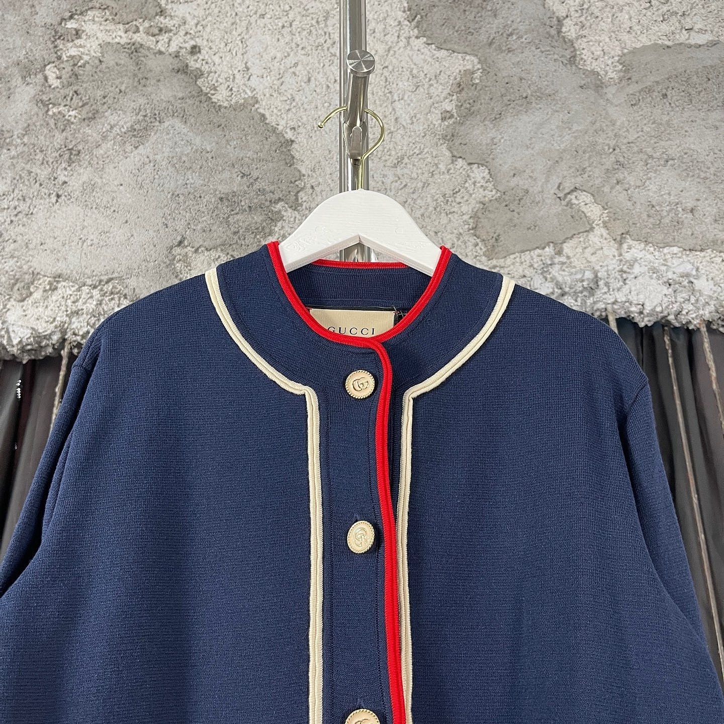 Gucci Gucci Cotton Silk Contrast Trim Cardigan Size XS Size XS / US 0-2 / IT 36-38 - 5 Thumbnail