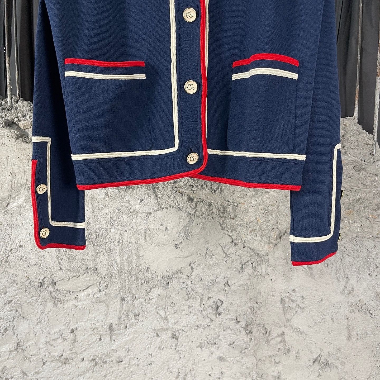 Gucci Gucci Cotton Silk Contrast Trim Cardigan Size XS Size XS / US 0-2 / IT 36-38 - 6 Thumbnail