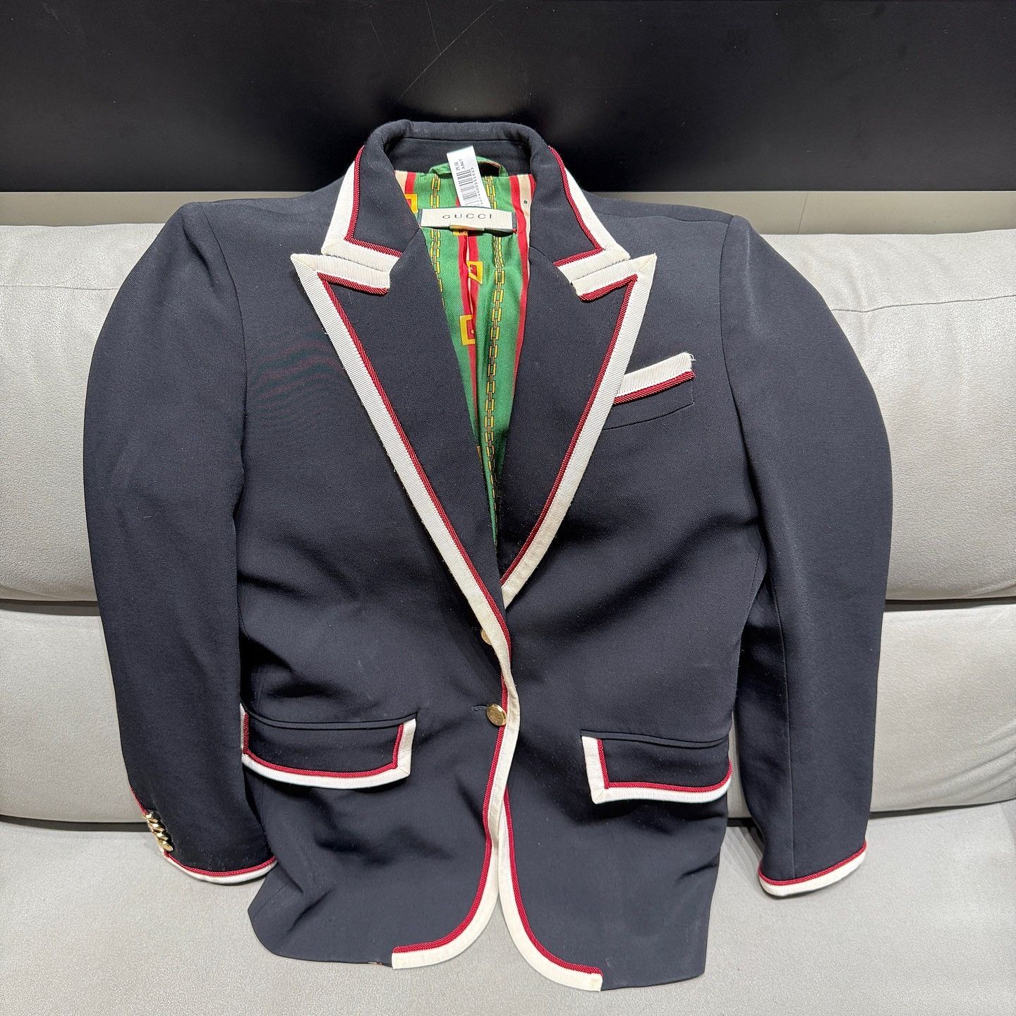 Gucci Gucci Contrast Trim Blazer Size 40 Size S / US 4 / IT 40 - 9 Thumbnail