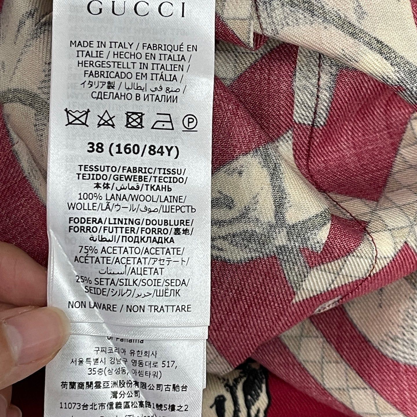 Gucci Gucci Horse Print Wool Midi Dress Size 38 Size XS / US 0-2 / IT 36-38 - 4 Thumbnail