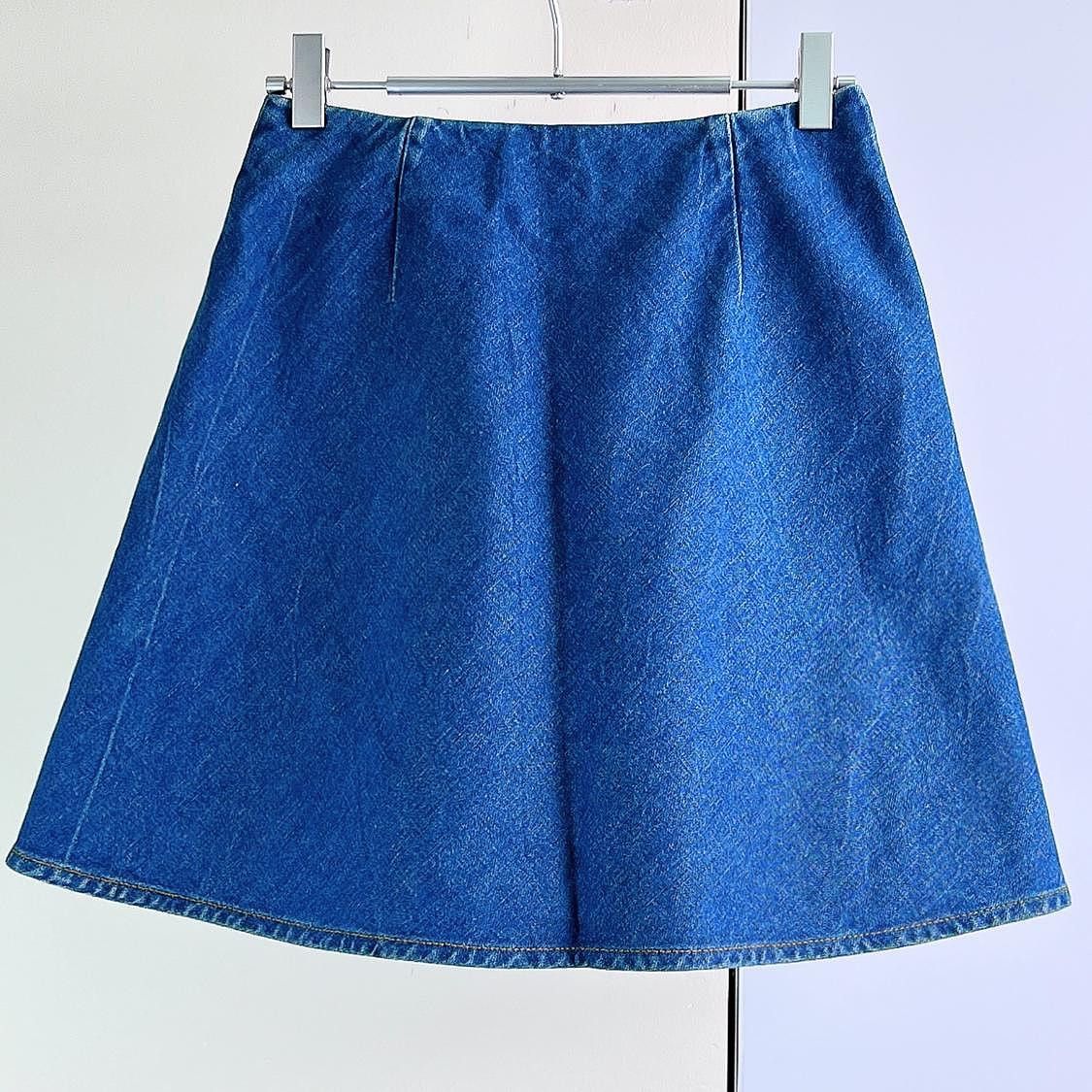 Gucci Gucci Double G Button Denim Mini Skirt Size 36 Size 25" / US 0 / IT 36 - 2 Thumbnail