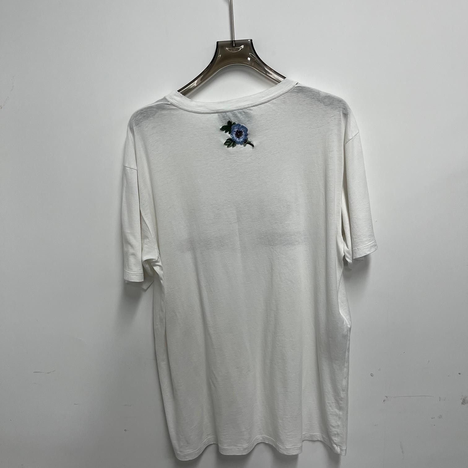 Gucci Gucci Logo Flower Embroidery T-Shirt Size L Size L / US 10 / IT 46 - 2 Thumbnail
