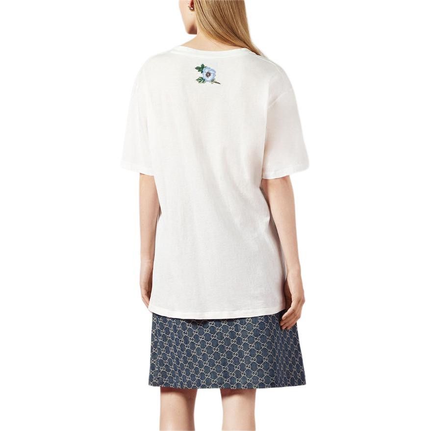 Gucci Gucci Logo Flower Embroidery T-Shirt Size L Size L / US 10 / IT 46 - 9 Thumbnail