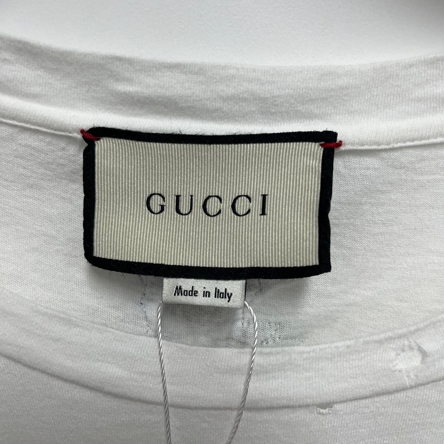 Gucci Gucci Logo Flower Embroidery T-Shirt Size L Size L / US 10 / IT 46 - 3 Thumbnail