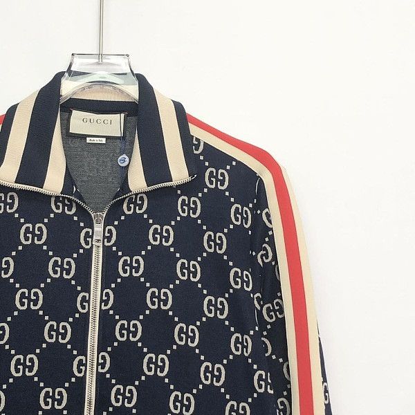 Gucci Gucci GG Jacquard Zip-Up Jacket Size M Size US M / EU 48-50 / 2 - 5 Thumbnail