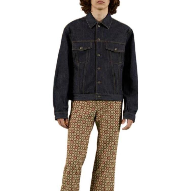 Gucci Gucci Reversible GG Monogram Denim Jacket Size XL Size US XL / EU 56 / 4 - 10 Thumbnail