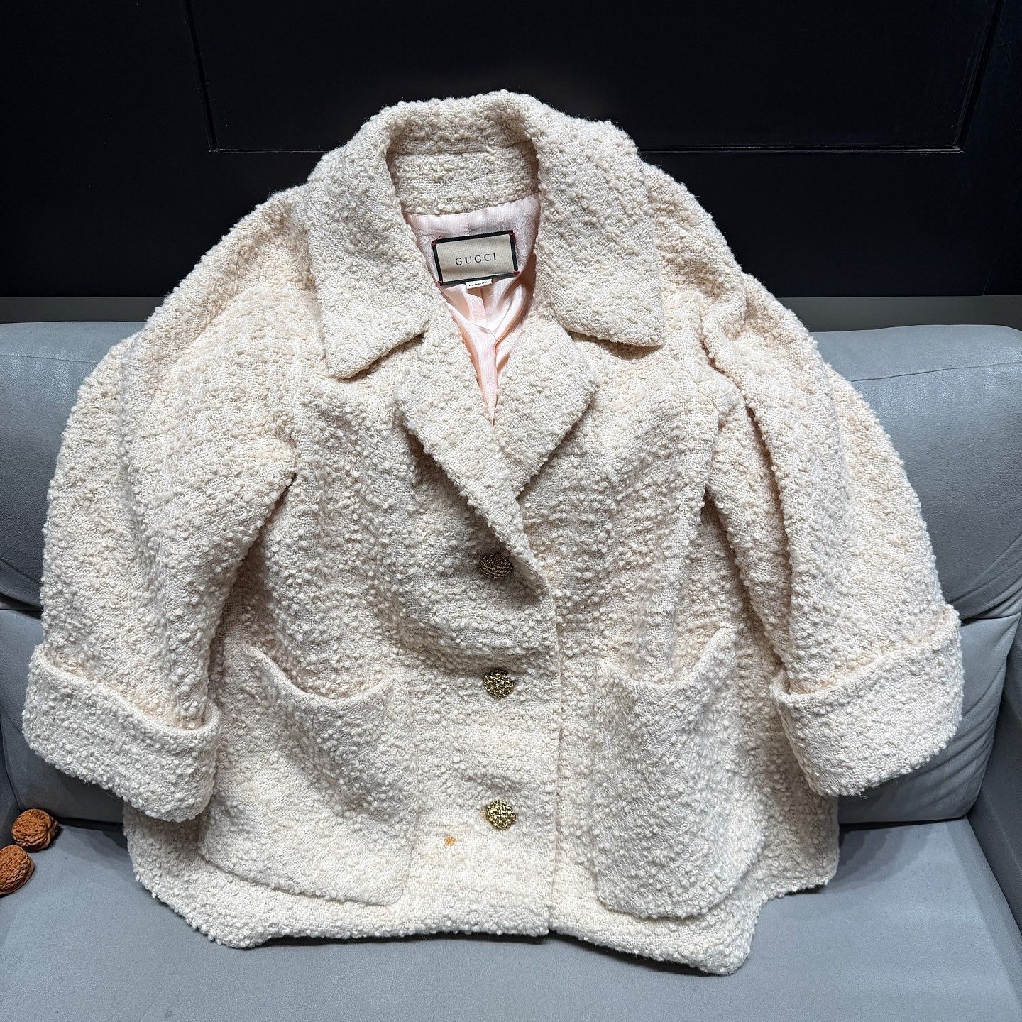 Gucci Gucci Boucle Wool Coat Size 40 Size S / US 4 / IT 40 - 5 Thumbnail