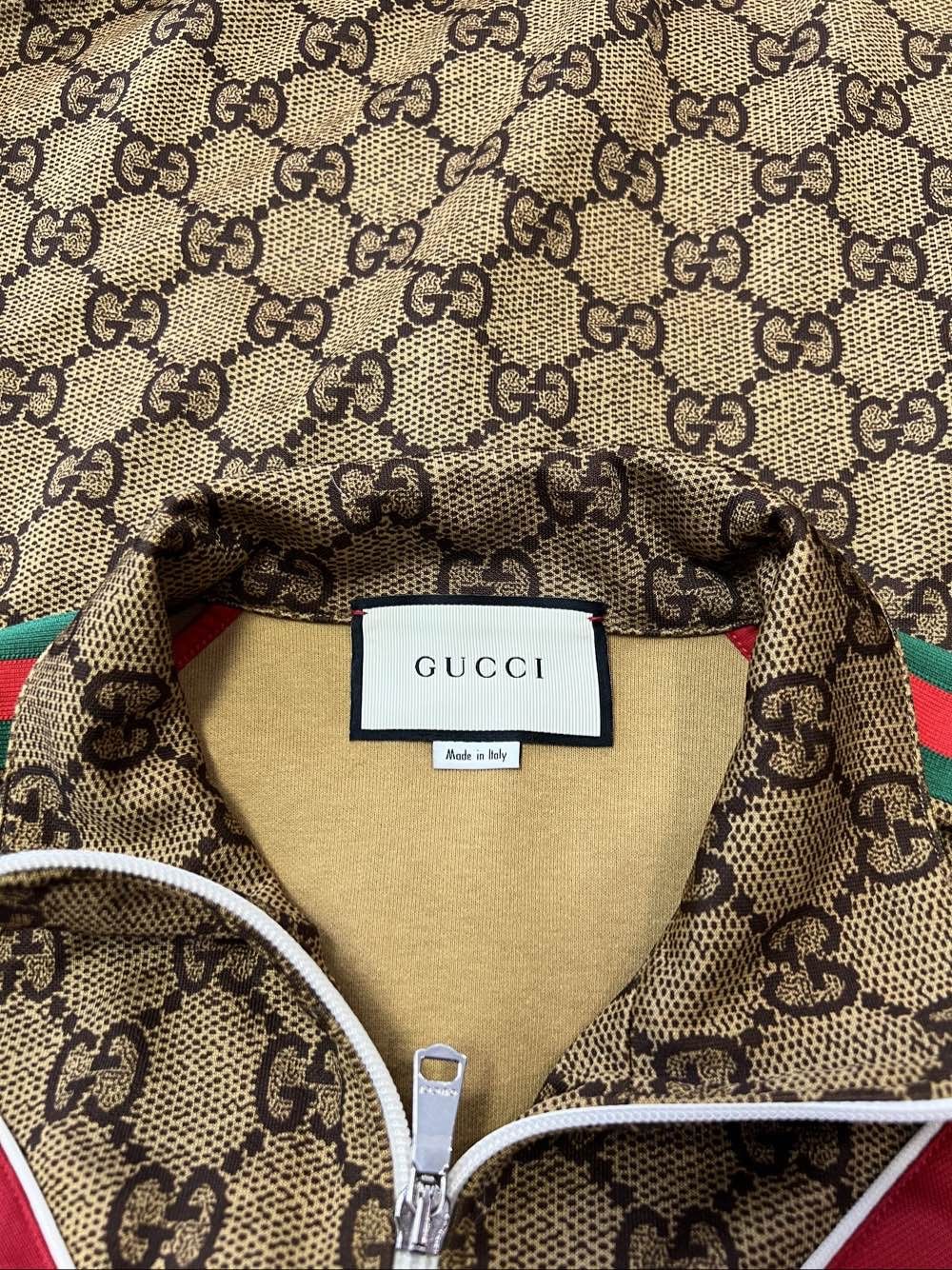Gucci Gucci GG Chevron Technical Jersey Jacket Size L Size US L / EU 52-54 / 3 - 3 Thumbnail