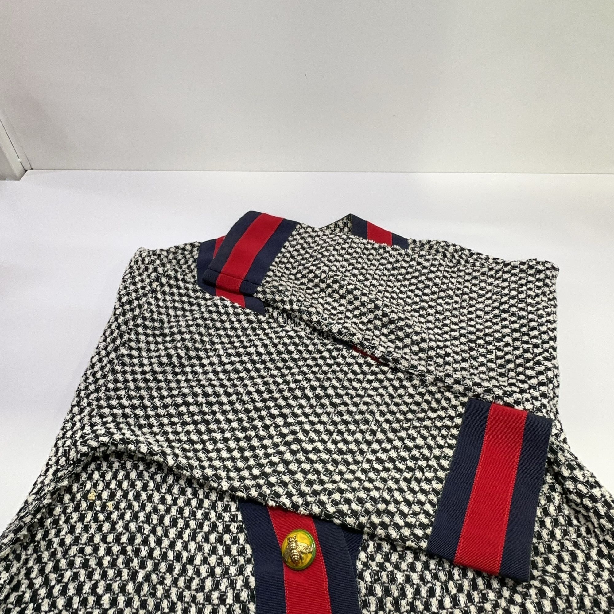 Gucci Gucci Tweed Web Stripe Cardigan Size 36 Size XS / US 0-2 / IT 36-38 - 8 Thumbnail