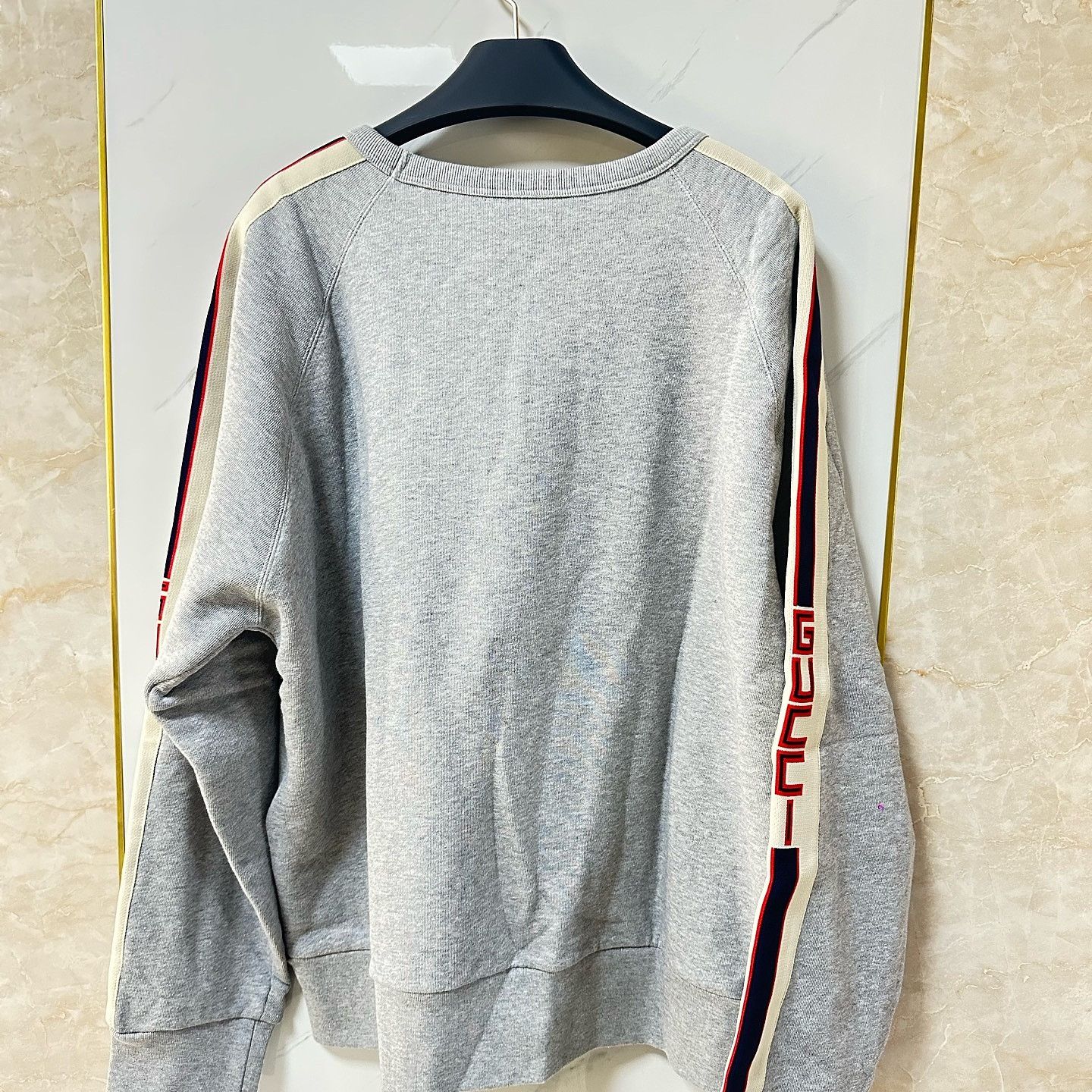 Gucci Gucci Logo Stripe Sweatshirt Size XL Size US XL / EU 56 / 4 - 2 Thumbnail