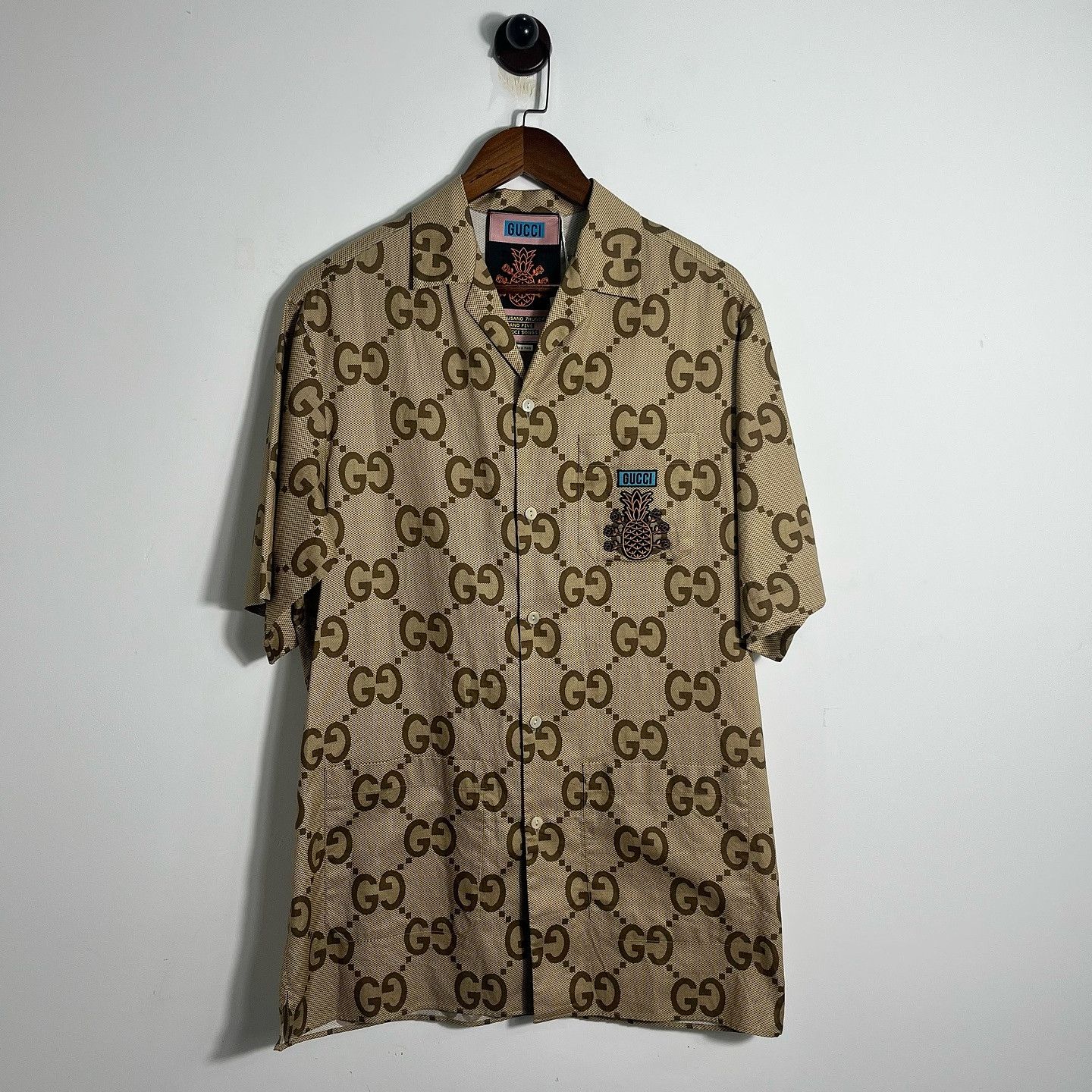 Gucci Gucci GG Pineapple Monogram Shirt Size S Size US S / EU 44-46 / 1 - 6 Thumbnail
