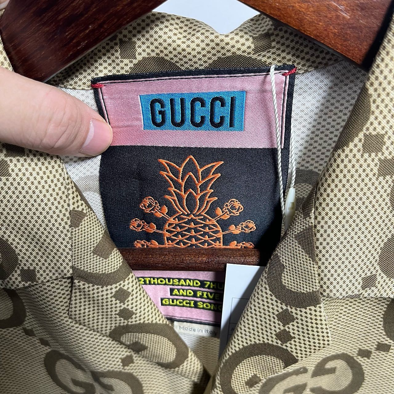 Gucci Gucci GG Pineapple Monogram Shirt Size S Size US S / EU 44-46 / 1 - 3 Thumbnail
