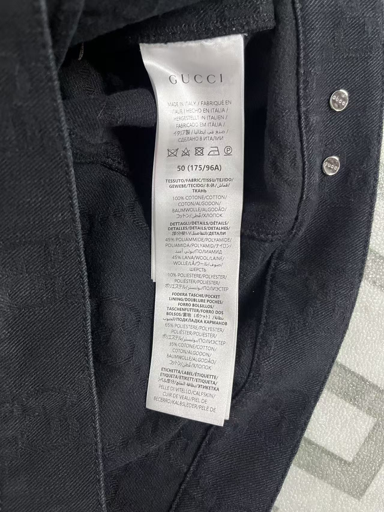 Gucci Gucci GG Jacquard Denim Jacket Size M Size US M / EU 48-50 / 2 - 4 Thumbnail
