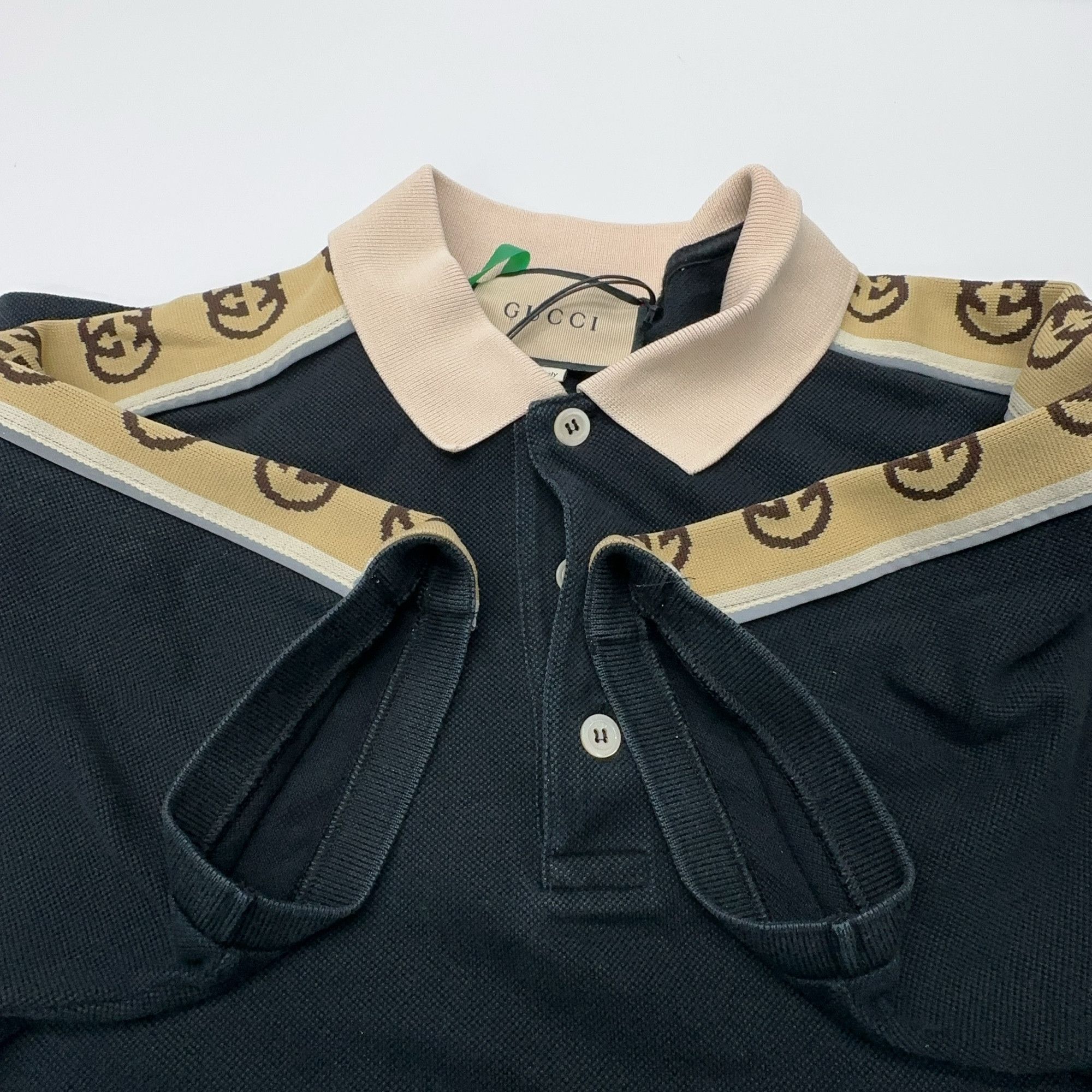 Gucci Gucci Interlocking G Stripe Polo Shirt Size M Size US M / EU 48-50 / 2 - 10 Thumbnail