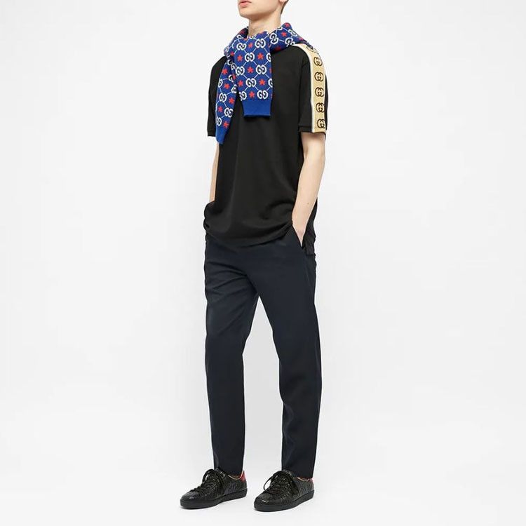 Gucci Gucci Interlocking G Stripe Polo Shirt Size M Size US M / EU 48-50 / 2 - 16 Thumbnail