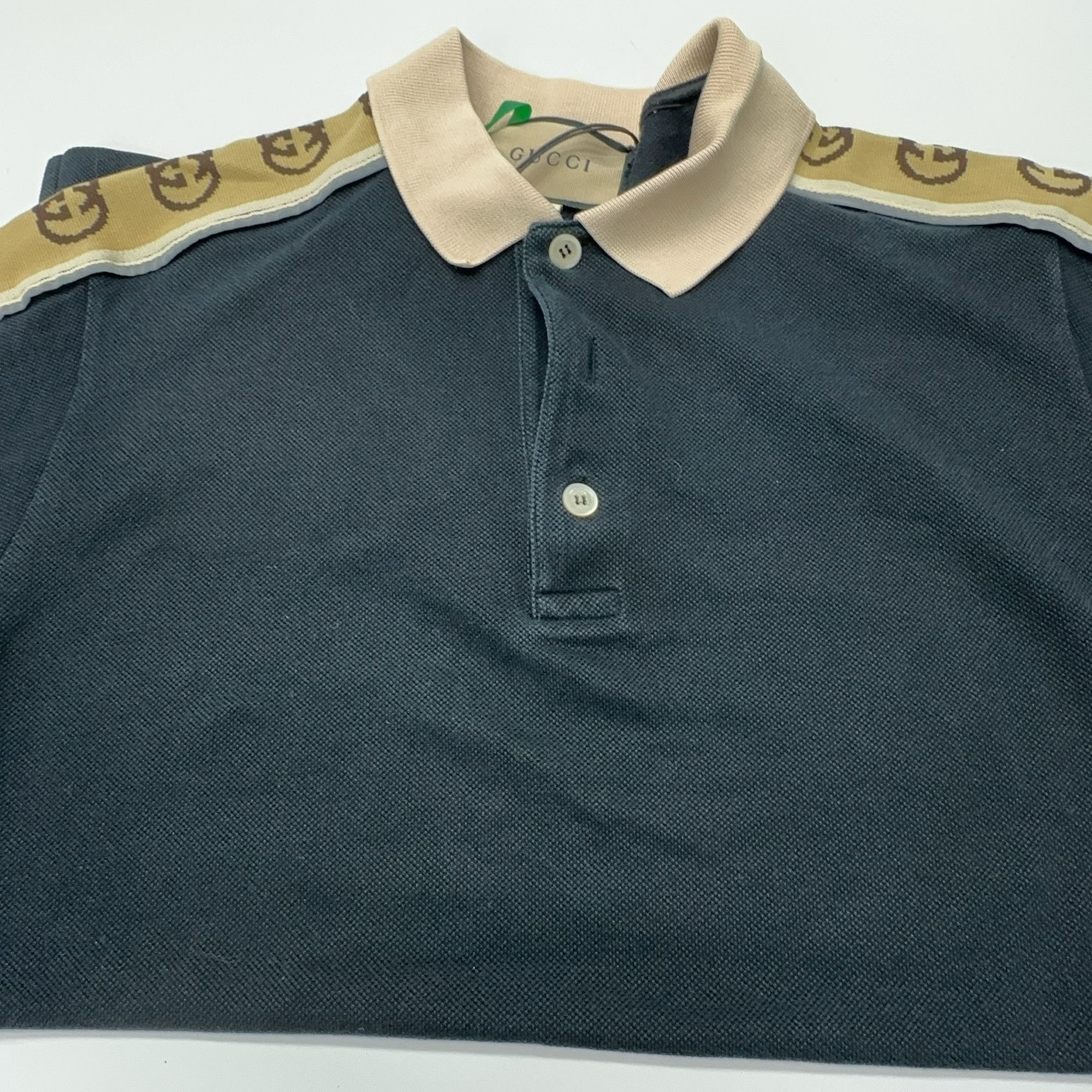 Gucci Gucci Interlocking G Stripe Polo Shirt Size M Size US M / EU 48-50 / 2 - 9 Thumbnail