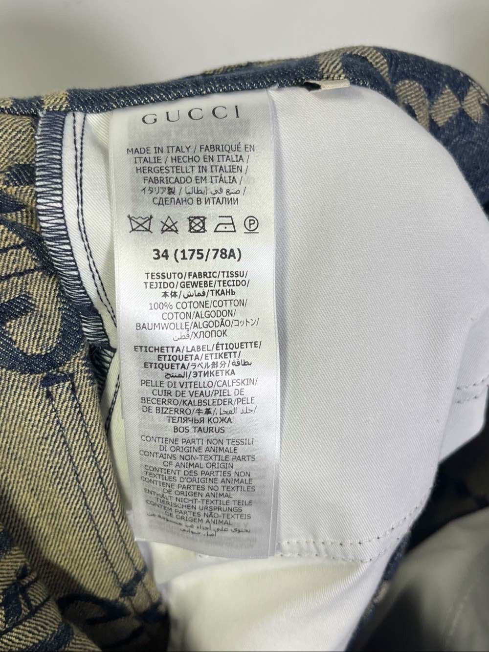 Gucci Gucci GG Monogram Denim Shorts Size 34 Size 24" / US 00 / IT 34 - 4 Thumbnail