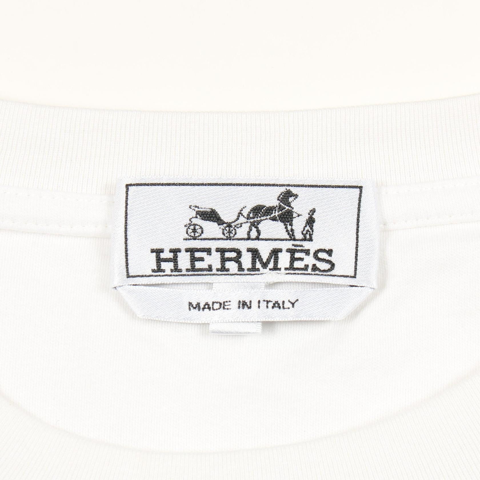 Hermes Hermes Hermes Mini Patch Metalry Au Carre Cotton T shirt Textile T-Shirts DUTY FREE for USA Size ONE SIZE - 3 Thumbnail