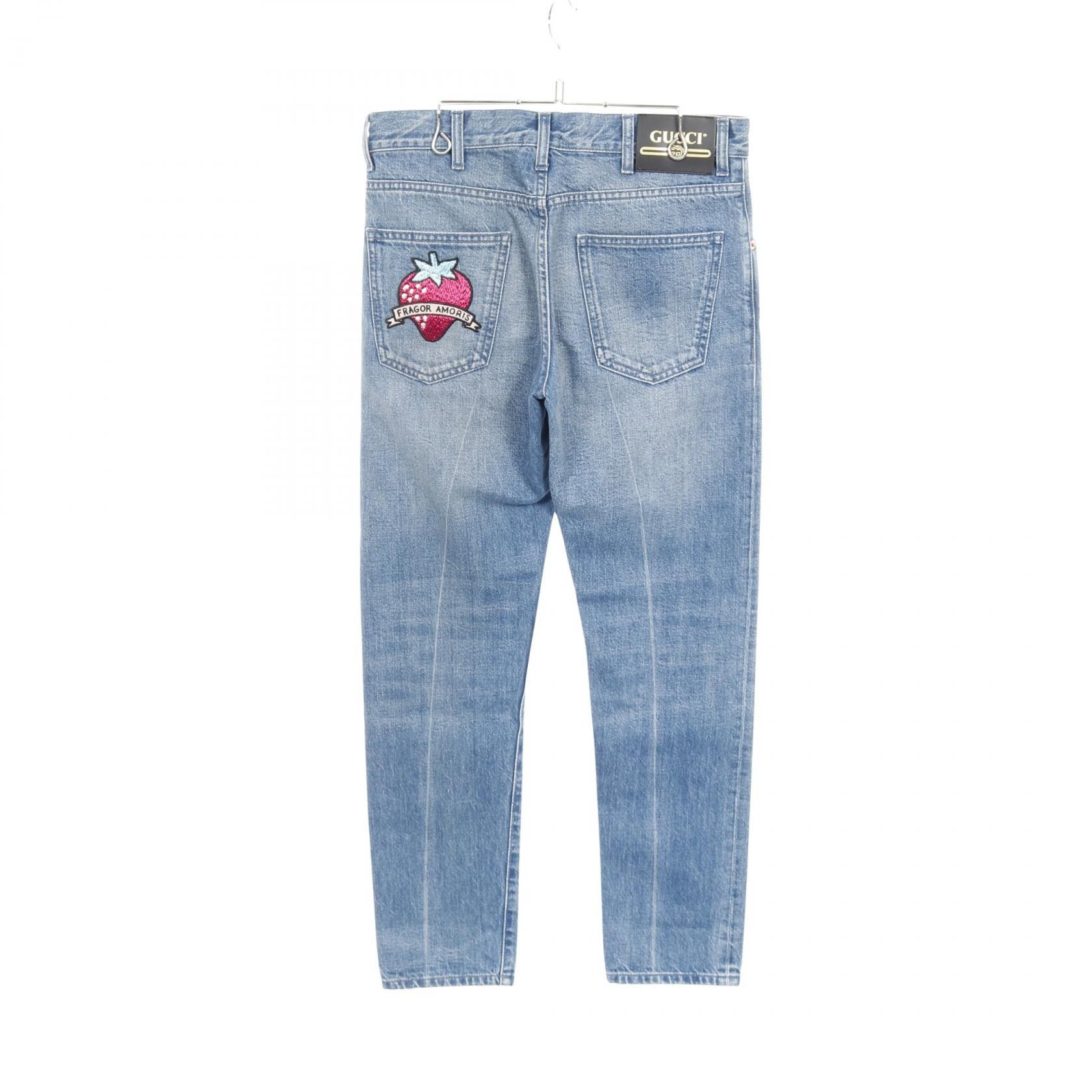 Gucci Gucci Gucci Cotton Denim Pants Textile Jeans DUTY FREE for USA Size ONE SIZE - 2 Thumbnail