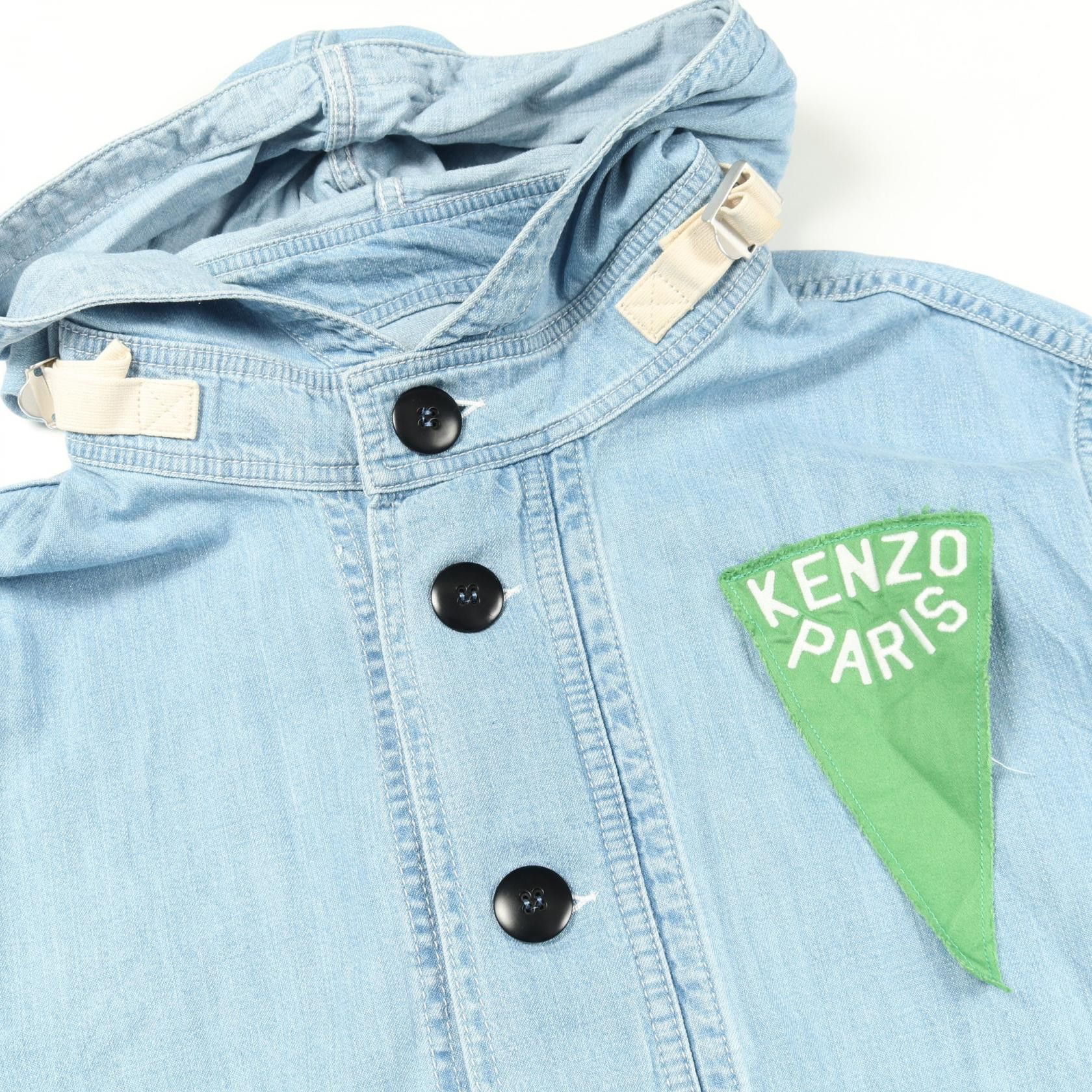 Kenzo Kenzo Kenzo SAILOR DENIM PARKA Cotton Jacket Textile Outerwear DUTY FREE for USA Size ONE SIZE - 8 Thumbnail