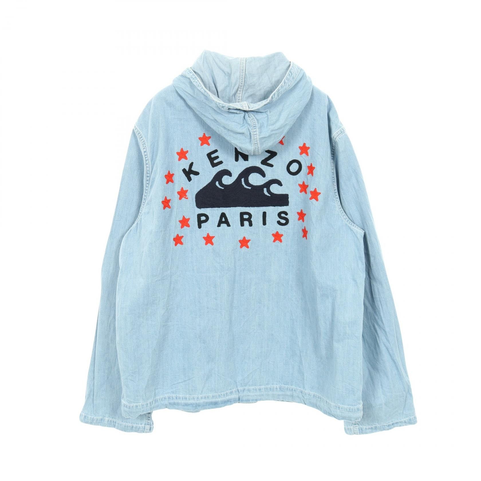 Kenzo Kenzo Kenzo SAILOR DENIM PARKA Cotton Jacket Textile Outerwear DUTY FREE for USA Size ONE SIZE - 2 Thumbnail