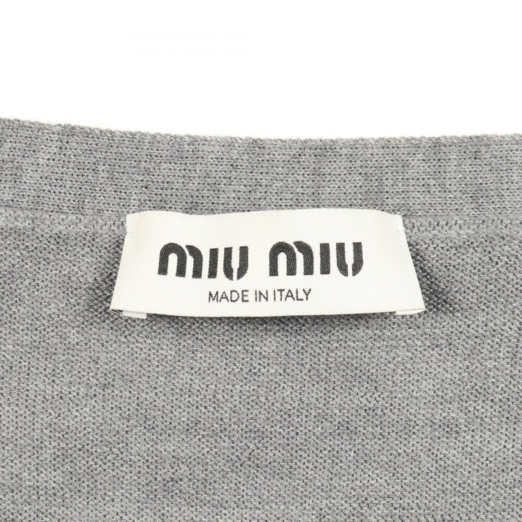 Miu Miu Miu Miu Miu Miu Wool Cardigan Textile Tops DUTY FREE for USA Size ONE SIZE - 3 Thumbnail