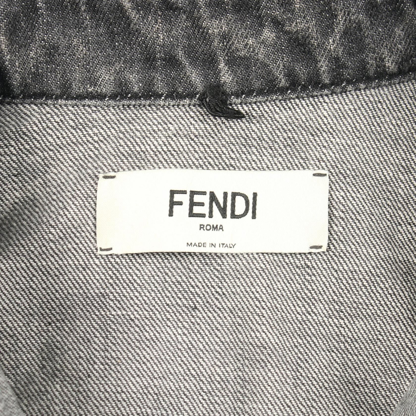 Fendi Fendi Fendi Cotton Denim Jacket Textile Outerwear DUTY FREE for USA Size ONE SIZE - 3 Thumbnail