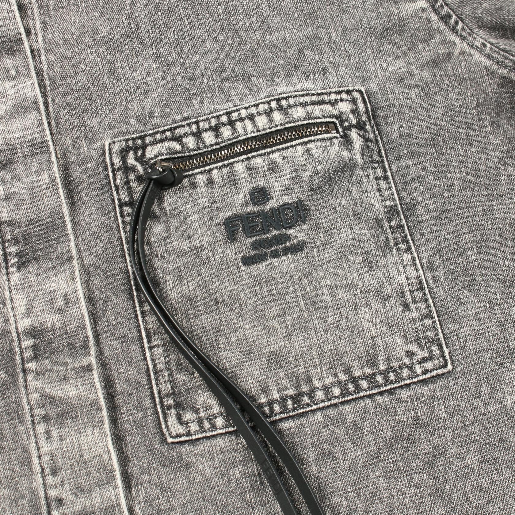 Fendi Fendi Fendi Cotton Denim Jacket Textile Outerwear DUTY FREE for USA Size ONE SIZE - 8 Thumbnail