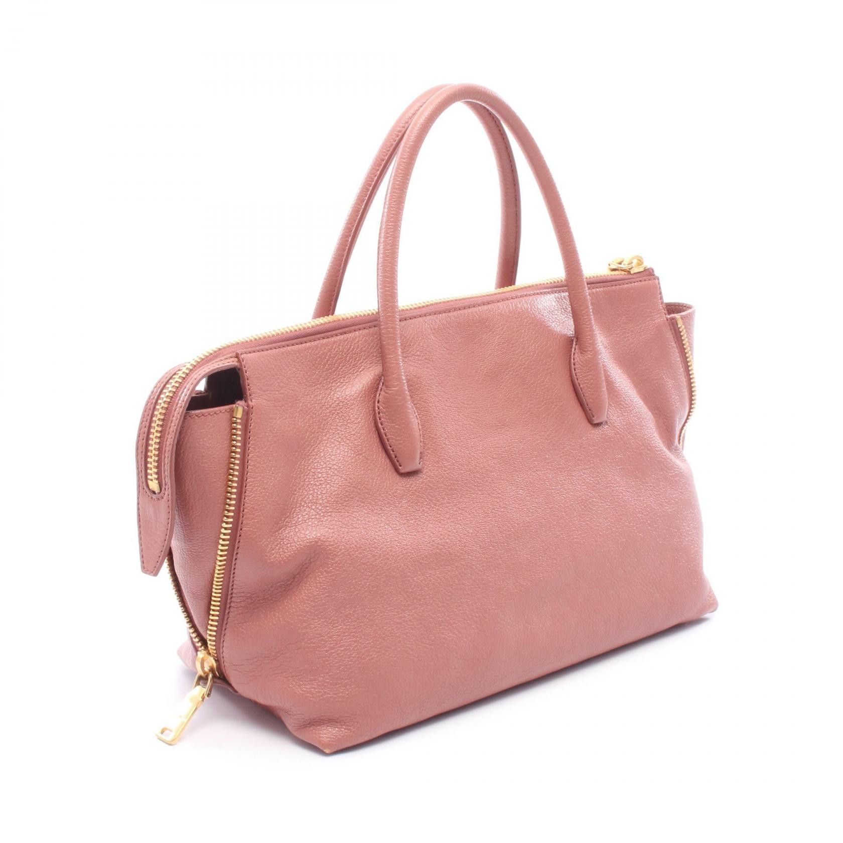 Miu Miu Miu Miu Miu Miu MADRAS Leather Handbag Leather Handbag DUTY FREE for USA Size ONE SIZE - 2 Thumbnail