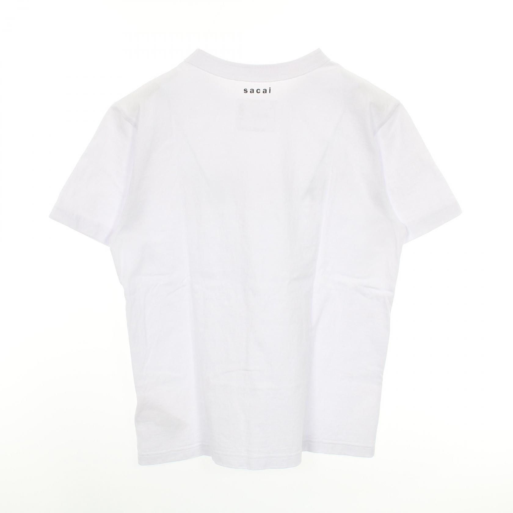 Sacai Sacai Sacai Cotton Short Sleeve Top Textile T-Shirts DUTY FREE for USA Size ONE SIZE - 2 Thumbnail
