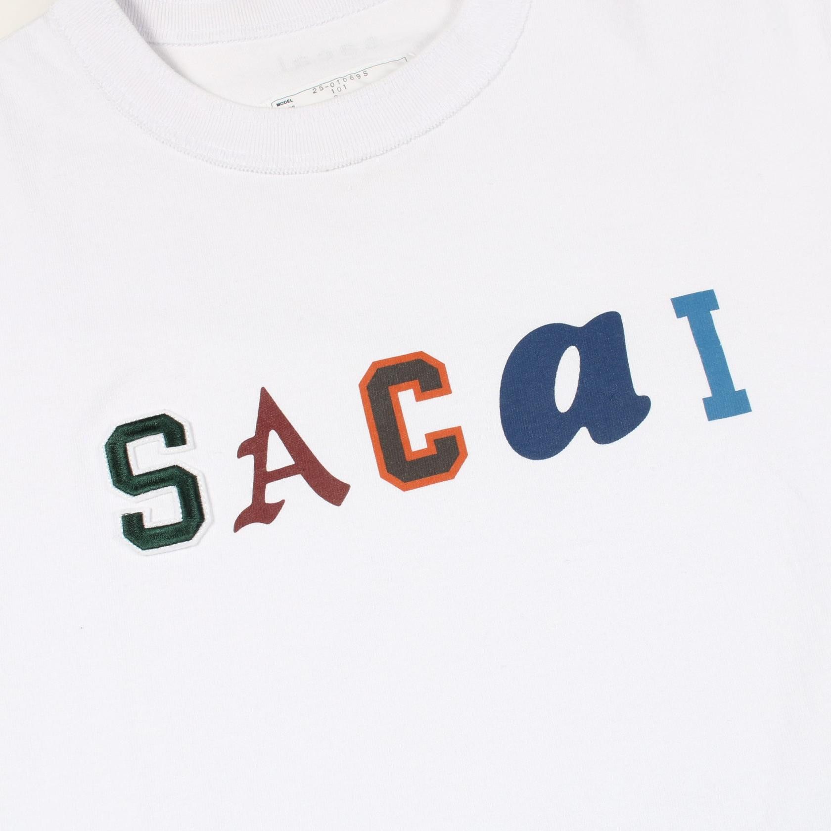 Sacai Sacai Sacai Cotton Short Sleeve Top Textile T-Shirts DUTY FREE for USA Size ONE SIZE - 5 Thumbnail