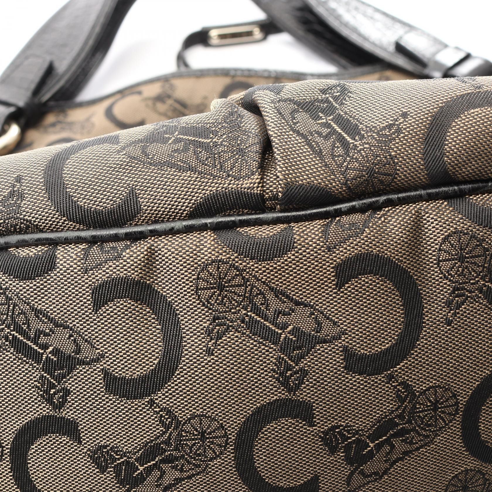 Celine Celine CELINE Bittersweet C Sulky Canvas Leather Handbag Textile Handbag DUTY FREE for USA Size ONE SIZE - 8 Thumbnail