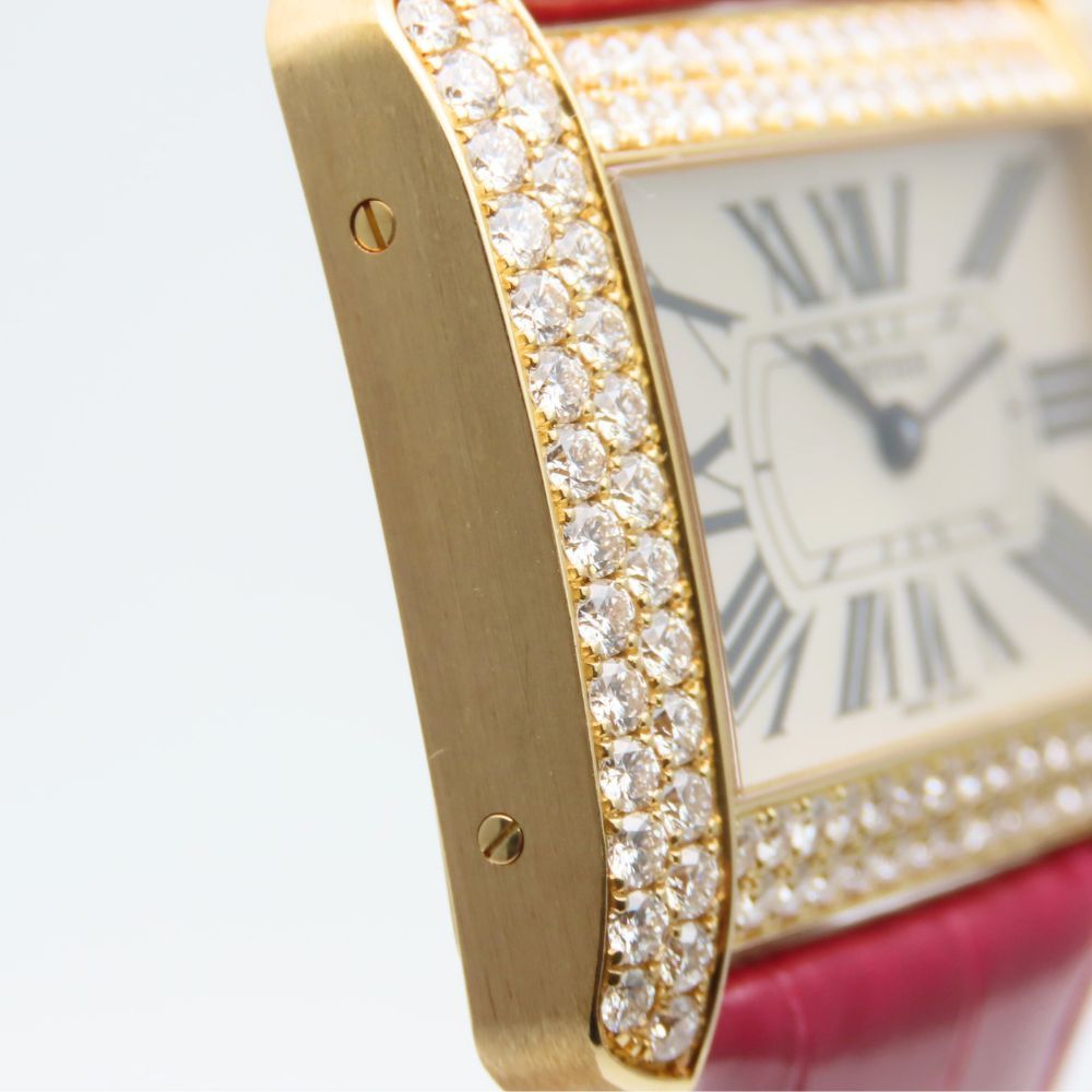 Cartier Cartier Cartier Tank Divan Au750 Watch Precious Metal Quartz 2602 DUTY FREE for USA Size ONE SIZE - 4 Thumbnail