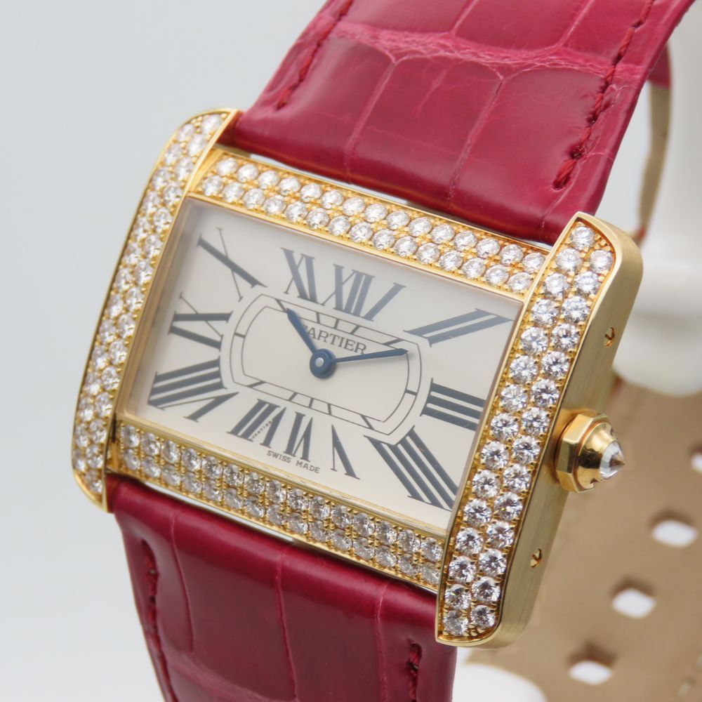 Cartier Cartier Cartier Tank Divan Au750 Watch Precious Metal Quartz 2602 DUTY FREE for USA Size ONE SIZE - 2 Thumbnail
