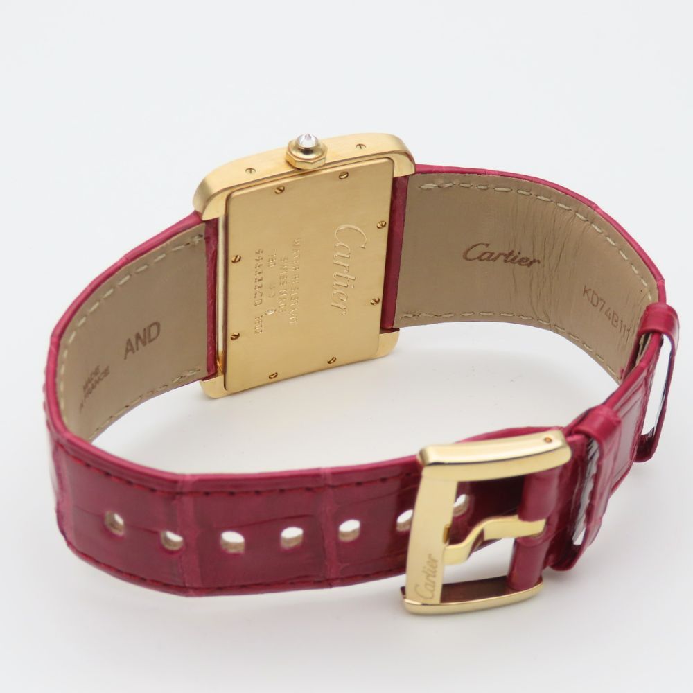 Cartier Cartier Cartier Tank Divan Au750 Watch Precious Metal Quartz 2602 DUTY FREE for USA Size ONE SIZE - 10 Thumbnail