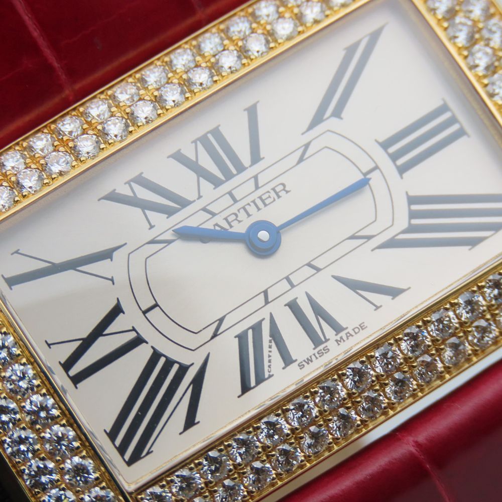 Cartier Cartier Cartier Tank Divan Au750 Watch Precious Metal Quartz 2602 DUTY FREE for USA Size ONE SIZE - 3 Thumbnail